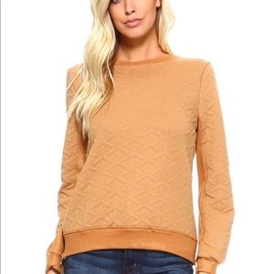 Women's Patterned Sweatshirt with Side Zippers